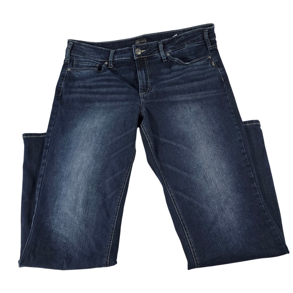 Silver Jeans Co Suki Slim Bootcut Dark Wash Jeans W18 L33 W93616EDB405 Indigo
